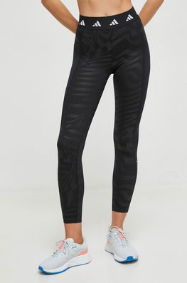 adidas Performance leggins de antrenament culoarea negru, modelator Dama