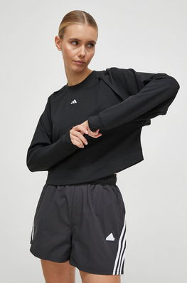 adidas Performance hanorac de antrenament Power Cover Up culoarea negru, cu imprimeu Dama