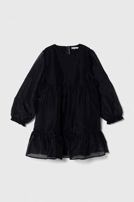 Tommy Hilfiger rochie fete culoarea albastru marin, mini, evazati bleumarin Dama