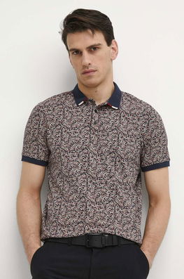 Medicine polo de bumbac barbati, culoarea albastru marin, modelator bleumarin