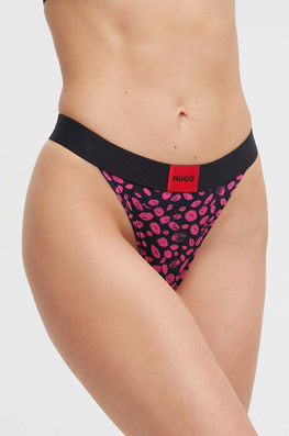 HUGO tanga culoarea negru Dama