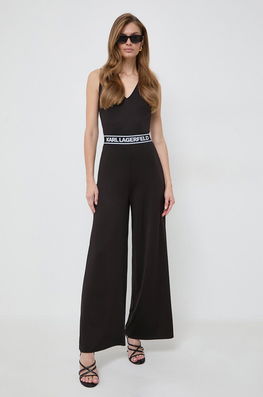 Karl Lagerfeld salopeta culoarea negru, cu decolteu in v Dama