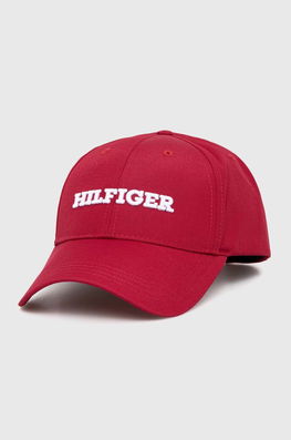 Tommy Hilfiger sapca culoarea rosu, cu imprimeu Barbati