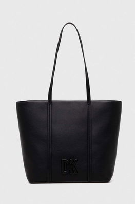 Dkny poseta de piele culoarea negru Dama