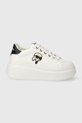 Karl Lagerfeld sneakers din piele ANAKAPRI culoarea alb, KL63530N Dama