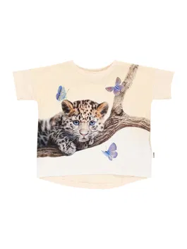 Molo Tricou 'Raeesa' bej / crem / albastru deschis / maro închis