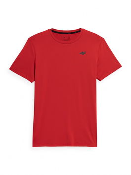 4F Tricou funcțional roșu / roșu ruginiu / negru