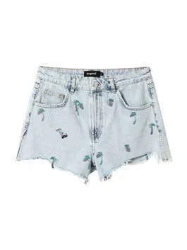 Desigual Jeans 'MILANO' albastru deschis / verde / roșu pepene