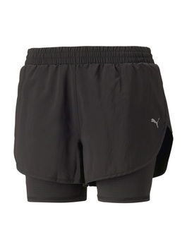 PUMA Pantaloni sport gri deschis / negru