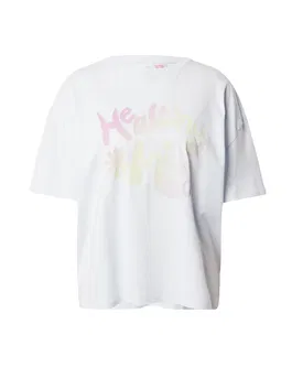 Cotton On Body Bluză de noapte galben pastel / roz deschis / alb