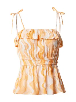 Dorothy Perkins Top portocaliu / portocaliu caisă / alb