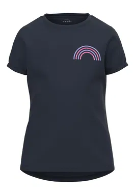 NAME IT Tricou bleumarin / lila / roz