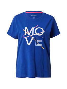 ESPRIT SPORT Tricou funcțional albastru regal / portocaliu / roz / alb