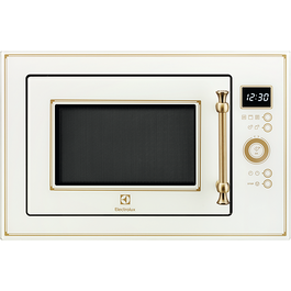 Cuptor cu microunde incorporabil Electrolux EMT25203OC Seria 600, 1000 W, functie grill, 25 l, afisaj digital, Rustic crem